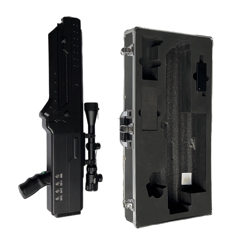  临城手持便携式枪型低空防御反制四通道A型